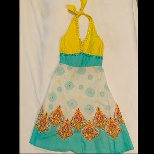 Boho, halter neck sundress